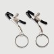 Adjustable Nipple Clamps With Metal Rings – Silver by Sexopolis