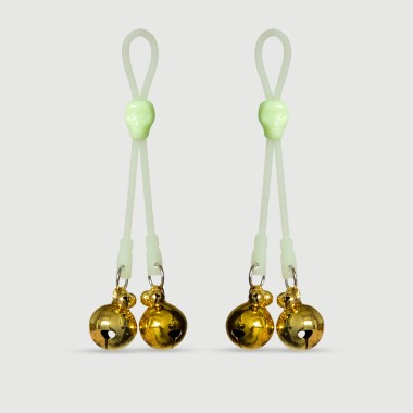 Nipple Clamps With Bells – Gold