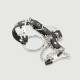 Nipple Clamps With Straps, Chains & Penis Ring – Black/Silver by Sexopolis