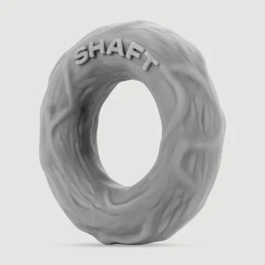 Shaft 1R Liquid Silicone Flexible Small Cock Ring - Gray
