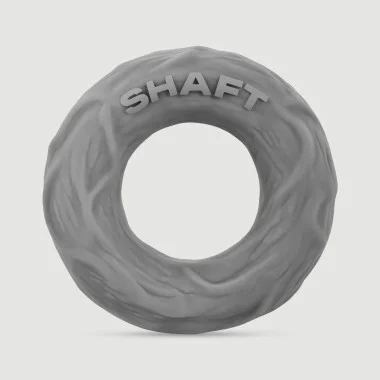 Shaft 2R Liquid Silicone Flexible Medium Cock Ring - Gray