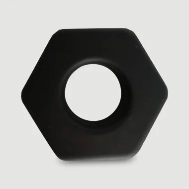 Dick's Nut Fat Liquid Silicone Flexible Cock Ring 45 mm - Black