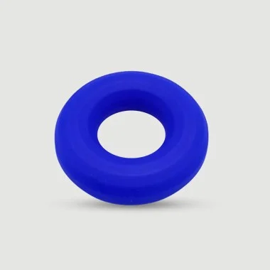 Highway Rush Liquid Silicone Flexible Cock Ring Small 42 mm - Blue