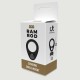 Ramrod Silicone Cock Ring with Single Metal Weight - Μαύρο by Sexopolis