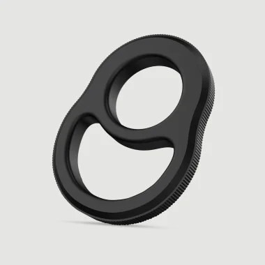 Double Erector Soft Silicone Cock Ring - Black