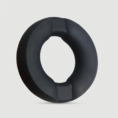 Flexible Hard Knot Silicone Cock Ring 40 mm - Black