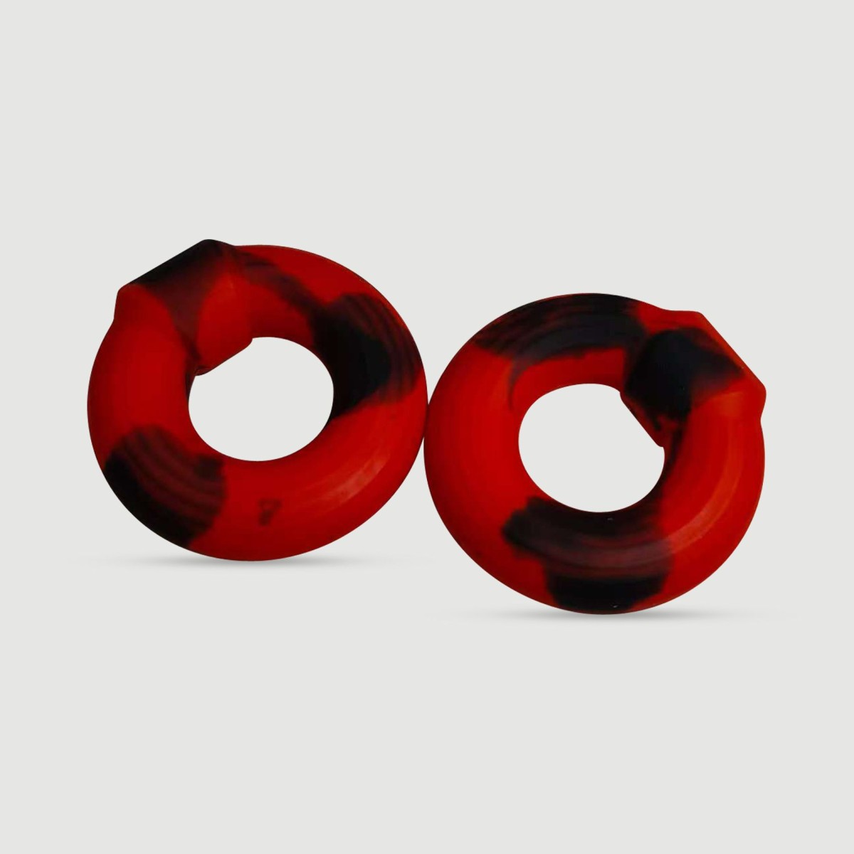 Εύκαμπτο Παχύ Δαχτυλίδι Πέους Σιλικόνης Flexible Fat Liquid Silicone Cock Ring 51 mm - Μαύρο/Κόκκινο by Sexopolis