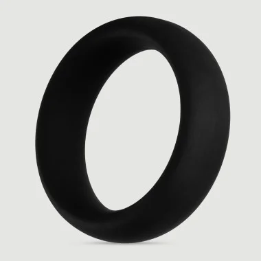 Forto F-64 45 mm Wide Silicone Medium Cock Ring - Black
