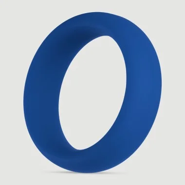 Forto F-64 45 mm Wide Silicone Medium Cock Ring - Blue
