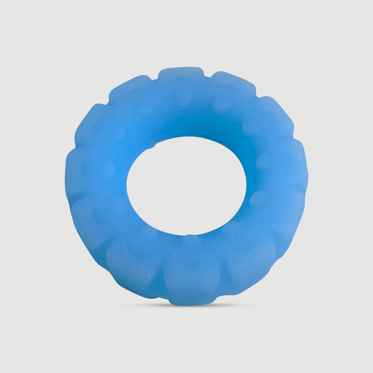 The Truck Tyre Liquid Silicone Glow In The Dark Cock Ring - Blue by Sexopolis