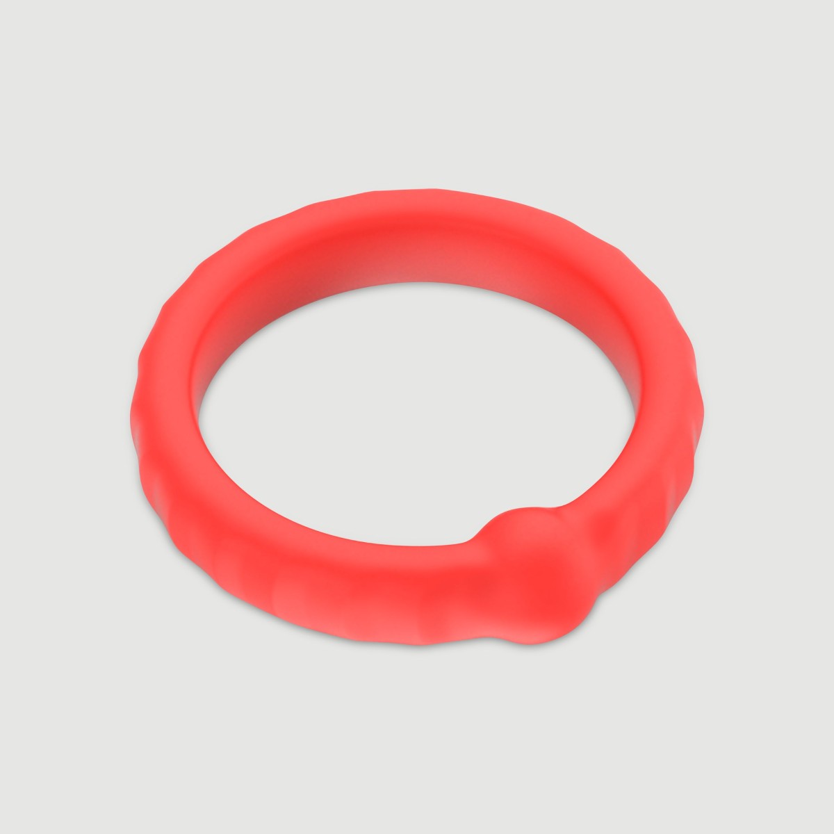 The 4 Ringer Soft Silicone Cock Ring Set - Red by Sexopolis
