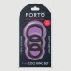 Forto F-61 3 Piece Liquid Silicone Cock Ring - Black by Sexopolis