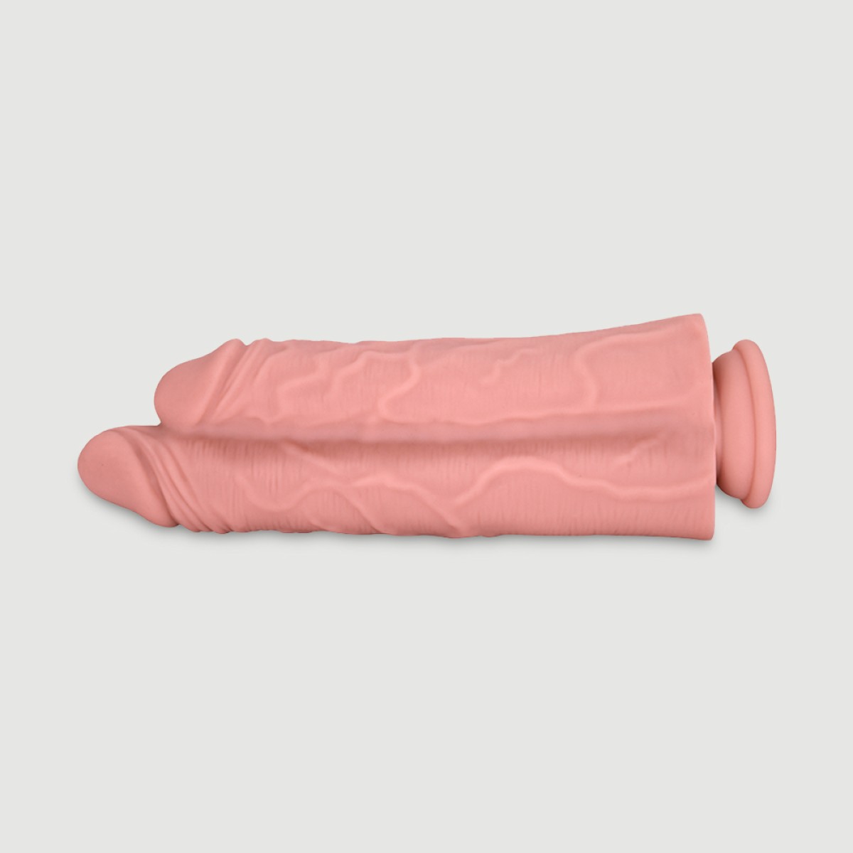 Atlas 26,5 cm Double Realistic Silicone Dildo with Suction Cup - Flesh by Sexopolis