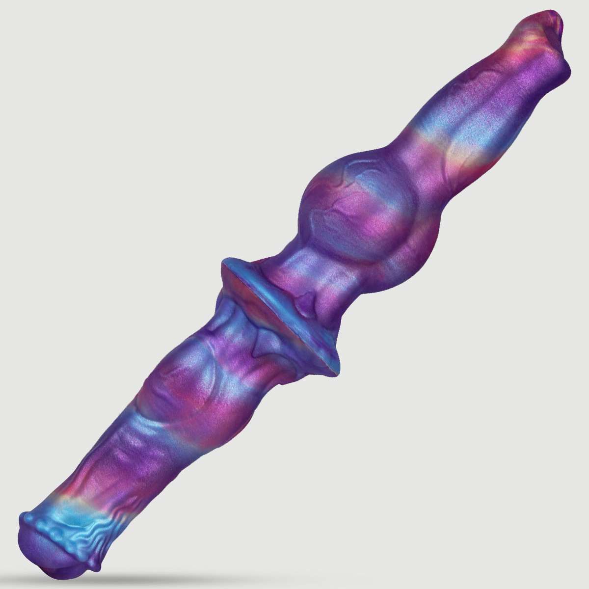 Διπλό Monster Dildo Σιλικόνης Με Δύο Όψεις Two Sided Silicone Monster Double Dildo 35 x 6,4 cm - Πολύχρωμο by Sexopolis