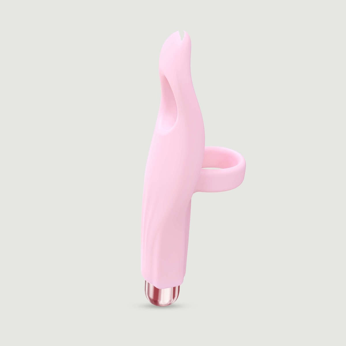 Tickle Me Finger Vibrator with Silicone Sleeve - Pink by Sexopolis