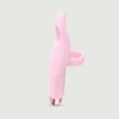 Δονητής Δαχτύλου Σιλικόνης Tickle Me Finger Vibrator with Silicone Sleeve - Ροζ