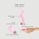 Tickle Me Finger Vibrator with Silicone Sleeve - Pink by Sexopolis