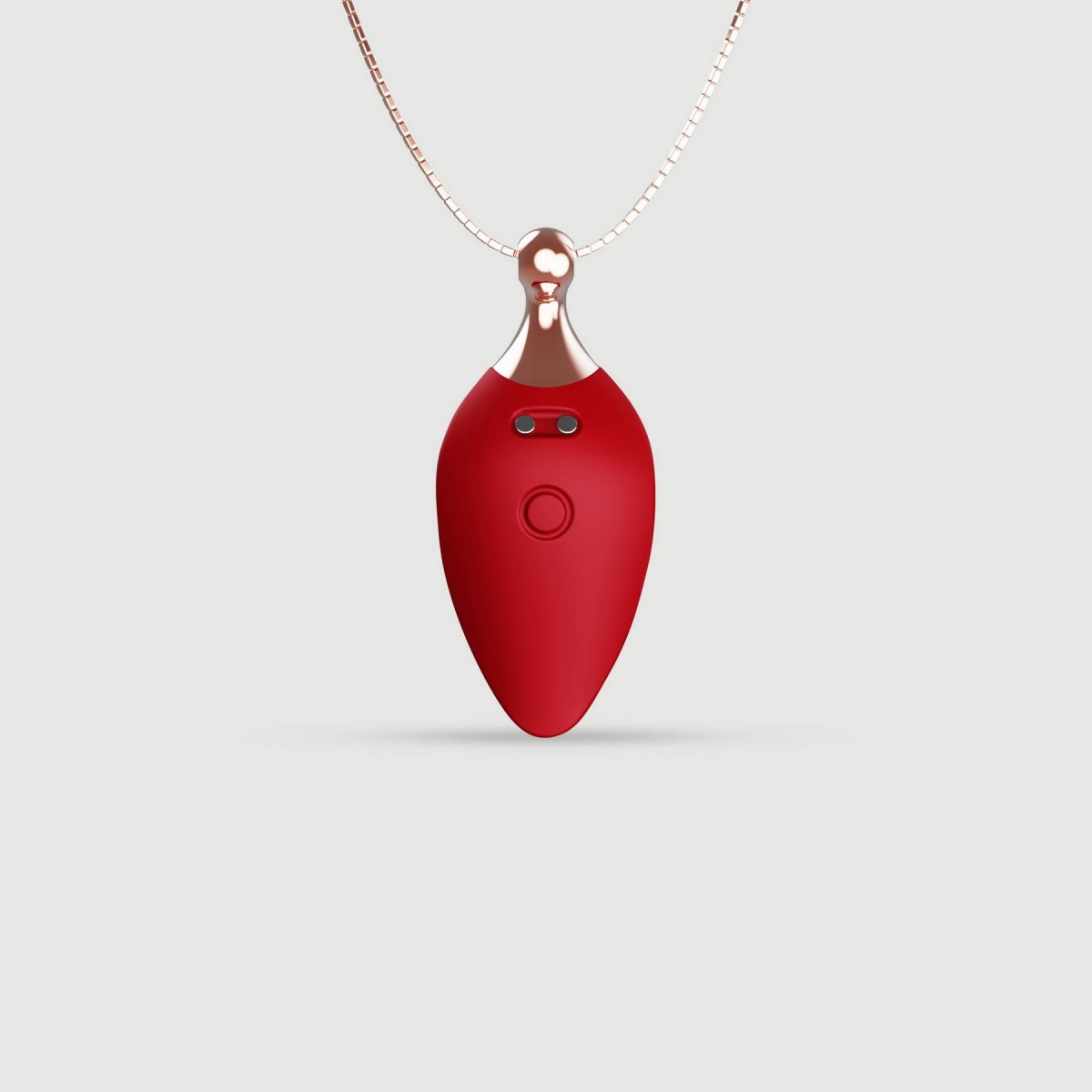 Δονητής Σιλικόνης Κολιέ Φτερό Mini Liquid Silicone Luxury Feather Necklace Mini Vibrator - Κόκκινος by Sexopolis