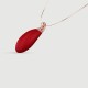 Liquid Silicone Luxury Rose Necklace Mini Vibrator - Red by Sexopolis