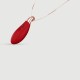 Liquid Silicone Luxury Rose Necklace Mini Vibrator - Red by Sexopolis