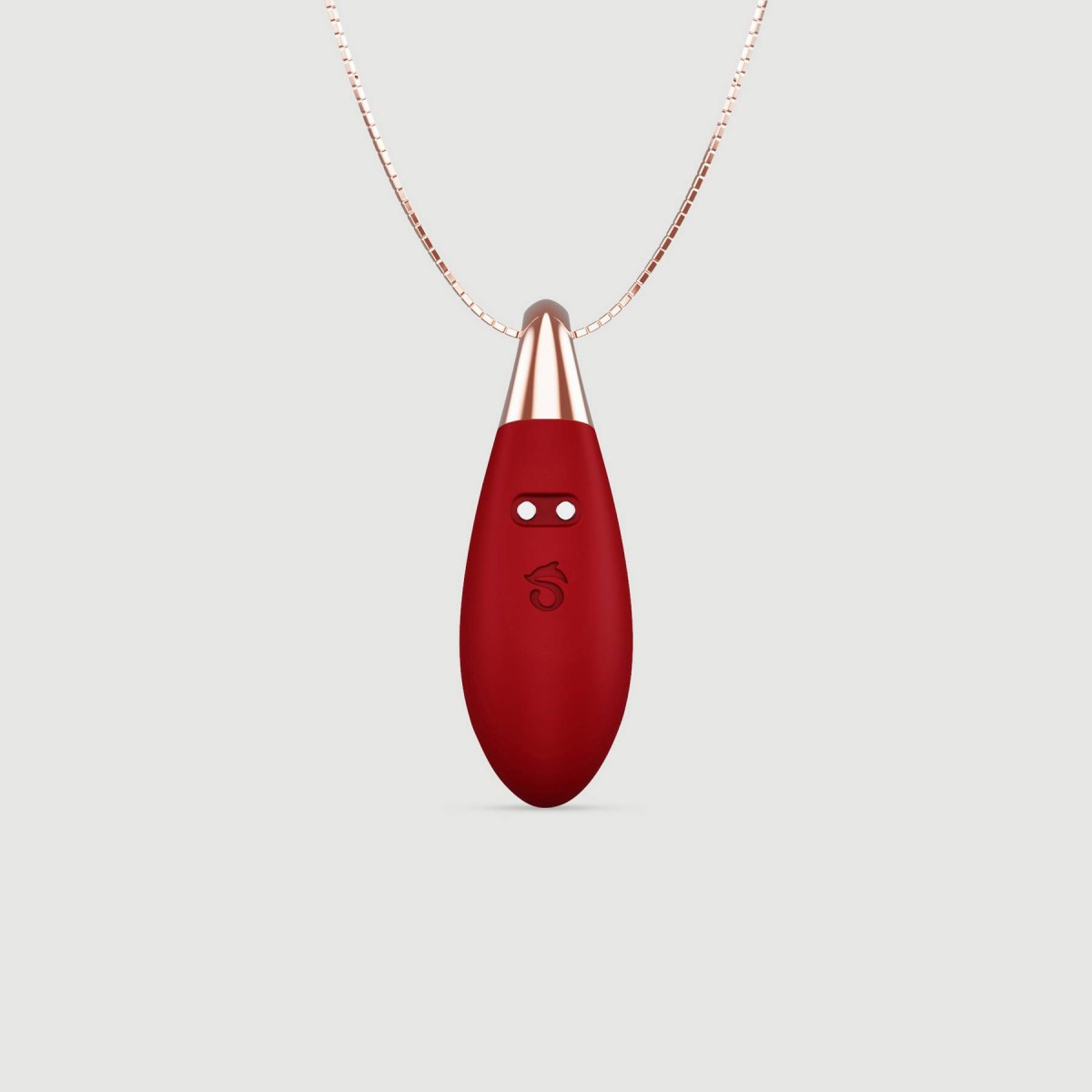 Liquid Silicone Luxury Rose Necklace Mini Vibrator - Red by Sexopolis