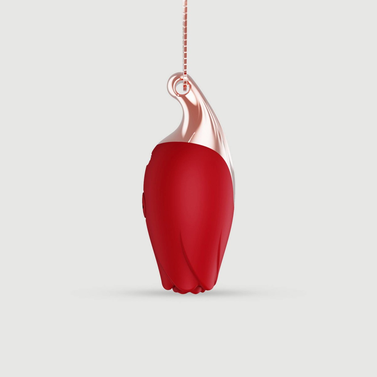 Liquid Silicone Luxury Rose Necklace Mini Vibrator - Κόκκινος by Sexopolis