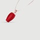 Liquid Silicone Luxury Rose Necklace Mini Vibrator - Κόκκινος by Sexopolis