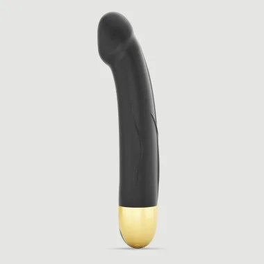 Κυρτός Ρεαλιστικός Δονητής Σιλικόνης Real Vibration M 2.0 Curved Realistic Silicone Vibrator - Μαύρος