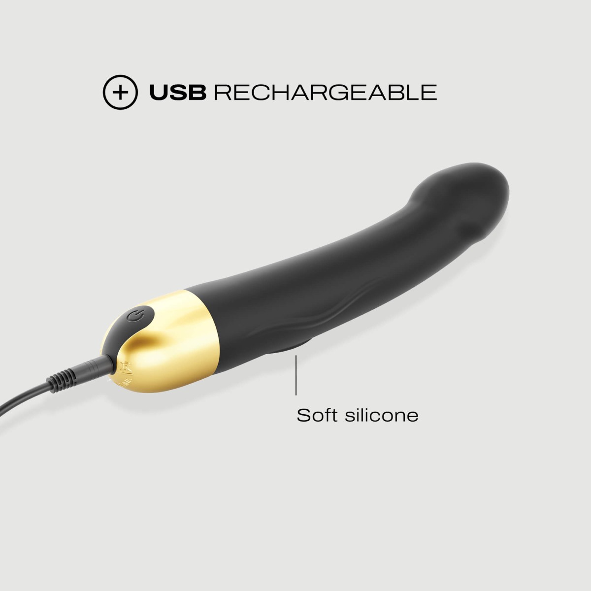 Κυρτός Ρεαλιστικός Δονητής Σιλικόνης Real Vibration M 2.0 Curved Realistic Silicone Vibrator - Μαύρος by Sexopolis