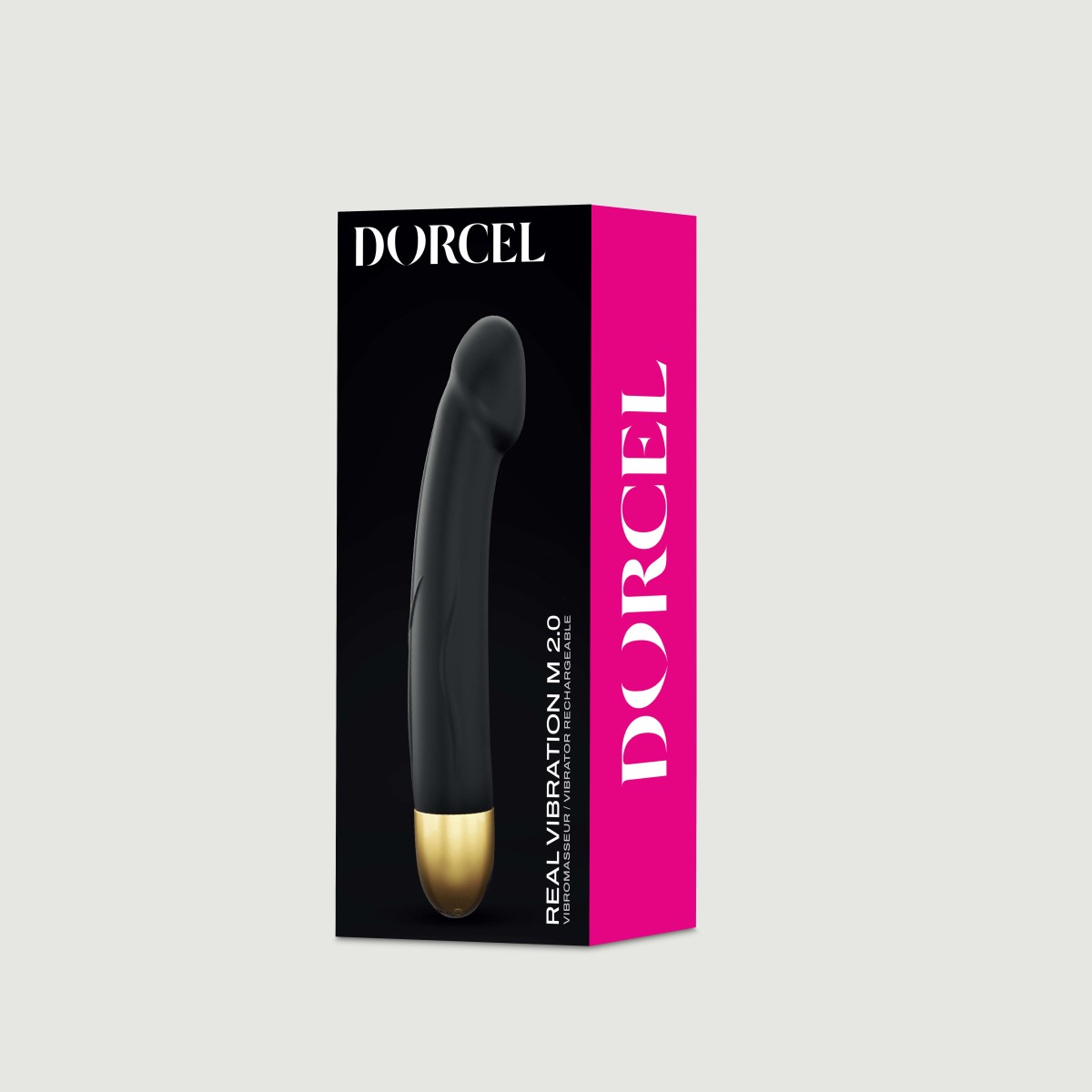 Κυρτός Ρεαλιστικός Δονητής Σιλικόνης Real Vibration M 2.0 Curved Realistic Silicone Vibrator - Μαύρος by Sexopolis