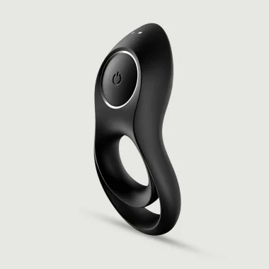 Satisfyer Legendary Duo Vibrating Cock Ring - Black