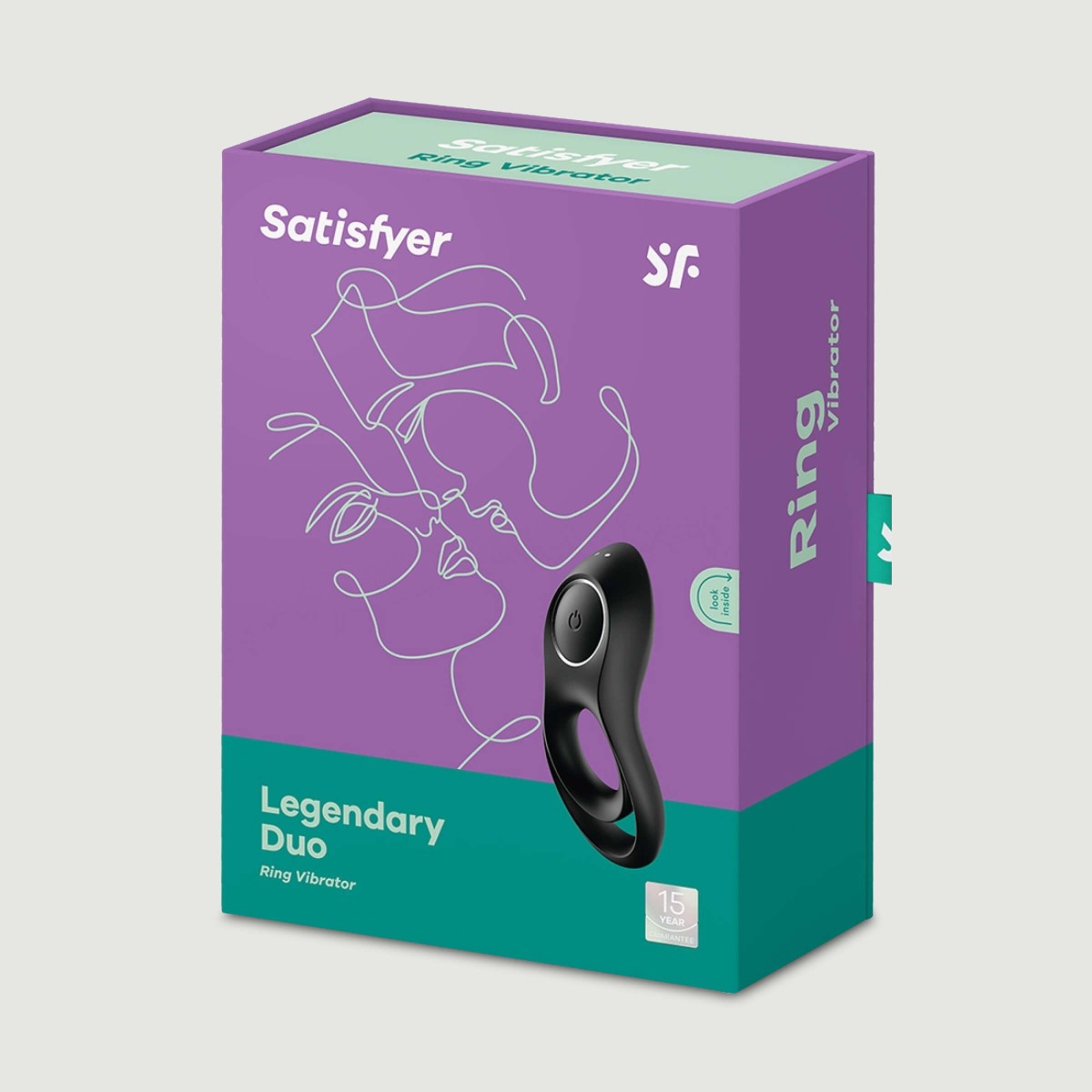 Satisfyer Legendary Duo Vibrating Cock Ring - Black by Sexopolis