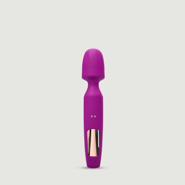 R-Evolution Premium Silicone 3 in 1 Massage Vibrating Wand - Purple