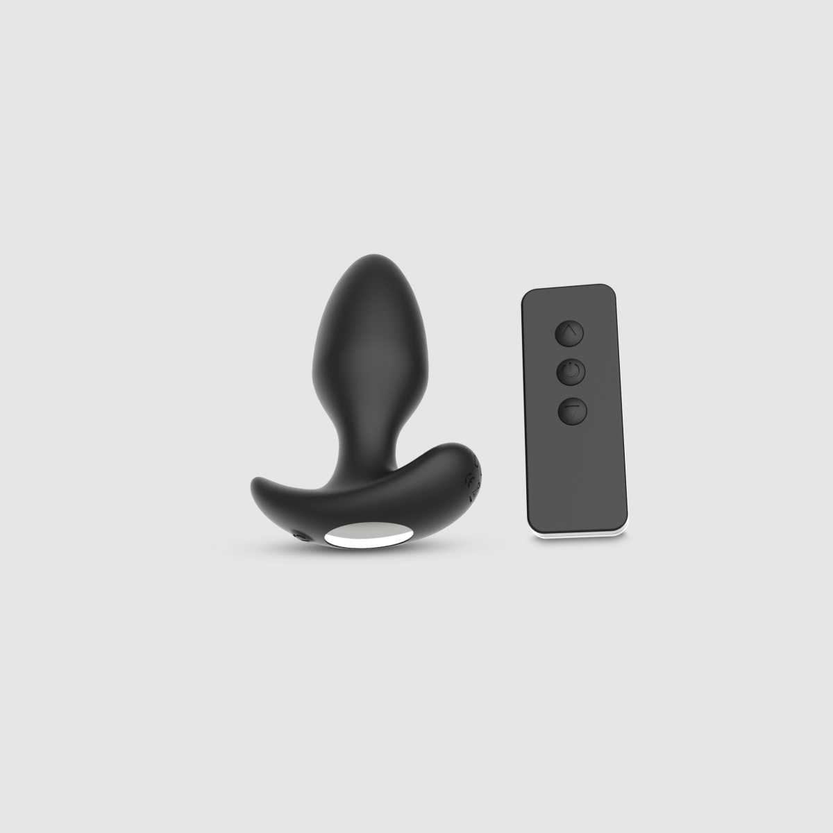 Zala Remote Controlled Silicone Vibrating Butt Plug - Black by Sexopolis