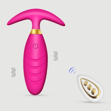 Ασύρματη Δονούμενη Σφήνα Σιλικόνης Felix 10 Function Remote Controlled Silicone Vibrating Butt Plug - Ροζ