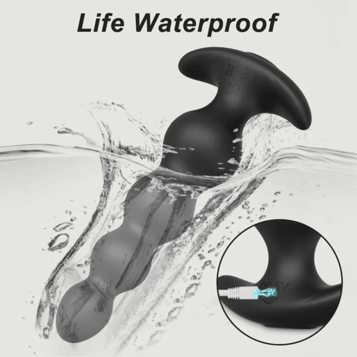 Δονούμενες Πρωκτικές Χάντρες Σιλικόνης με Application Axel App Controlled Silicone VIbrating Anal Beads - Μαύρες by Sexopolis