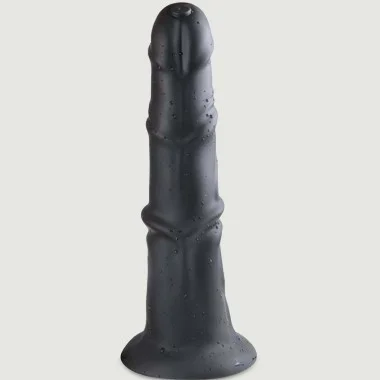 Horsy Medium Silicone Dildo - Black