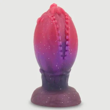 Dildo Αυγό Σιλικόνης Fantasy Silicone Plug Egg Dildo 8,5 x 4 cm - Μωβ