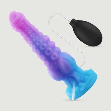 Dildo Δράκου Σιλικόνης Με Βεντούζα & Εκσπερμάτιση Squirting Dragon Large Silicone Dildo With Suction Cup 27,5 x 5 cm - Κόκκινος