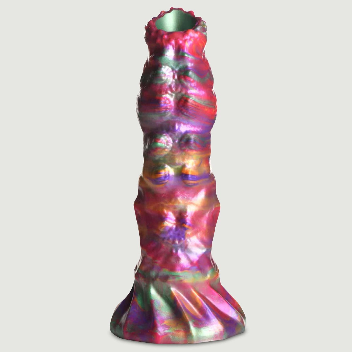 Ovipositor Larva Silicone Dildo with Eggs - Multicolour by Sexopolis
