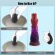 Horse Silicone Squirting Dildo With Suction Cup 23 x 5,7 cm - Multicolour by Sexopolis