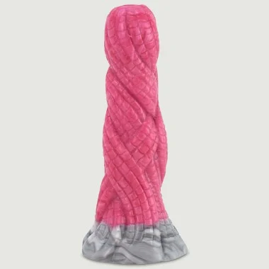 Dildo Σιλικόνης με Φλεβώδη Επιφάνεια Monster Mini Hullix Silicone Dildo 11 x 3,3 cm - Ροζ