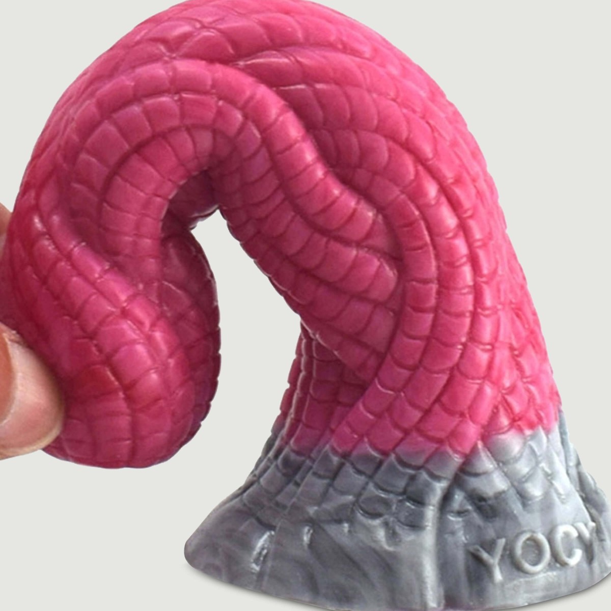 Dildo Σιλικόνης με Φλεβώδη Επιφάνεια Monster Mini Hullix Silicone Dildo 11 x 3,3 cm - Ροζ by Sexopolis