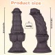 Dildo Σιλικόνης Με Six Pack & Βεντούζα The Gym Bro Curved Silicone Dildo With Suction Cup 20,5 x 7,1 cm - Καφέ by Sexopolis