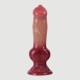 Dildo Σκύλου Από Σιλικόνη Με Βεντούζα Doggy Style Large Silicone Dildo With Suction Cup 24 cm - Φυσικό Χρώμα by Sexopolis