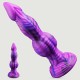 Dragon Dildo Σιλικόνης Με Βεντούζα Dragon Silicone Dildo With Suction Cup 25 x 6,5 cm - Μωβ by Sexopolis