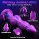 Dragon Dildo Σιλικόνης Με Βεντούζα Dragon Silicone Dildo With Suction Cup 25 x 6,5 cm - Μωβ by Sexopolis