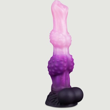 Dragon Dildo Σιλικόνης Με Όρχεις & Βεντούζα Dragon Silicone Dildo With Balls & Suction Cup 25 x 3,9 cm - Ροζ