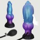 Inflatable Monster Silicone Dildo With Suction Cup 21 x 6,4 cm - Blue by Sexopolis