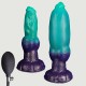 Φουσκωτό Dildo Σκύλου Σιλικόνης Inflatable Silicone Dog Dildo 20,5 x 3,9 cm - Πράσινο by Sexopolis